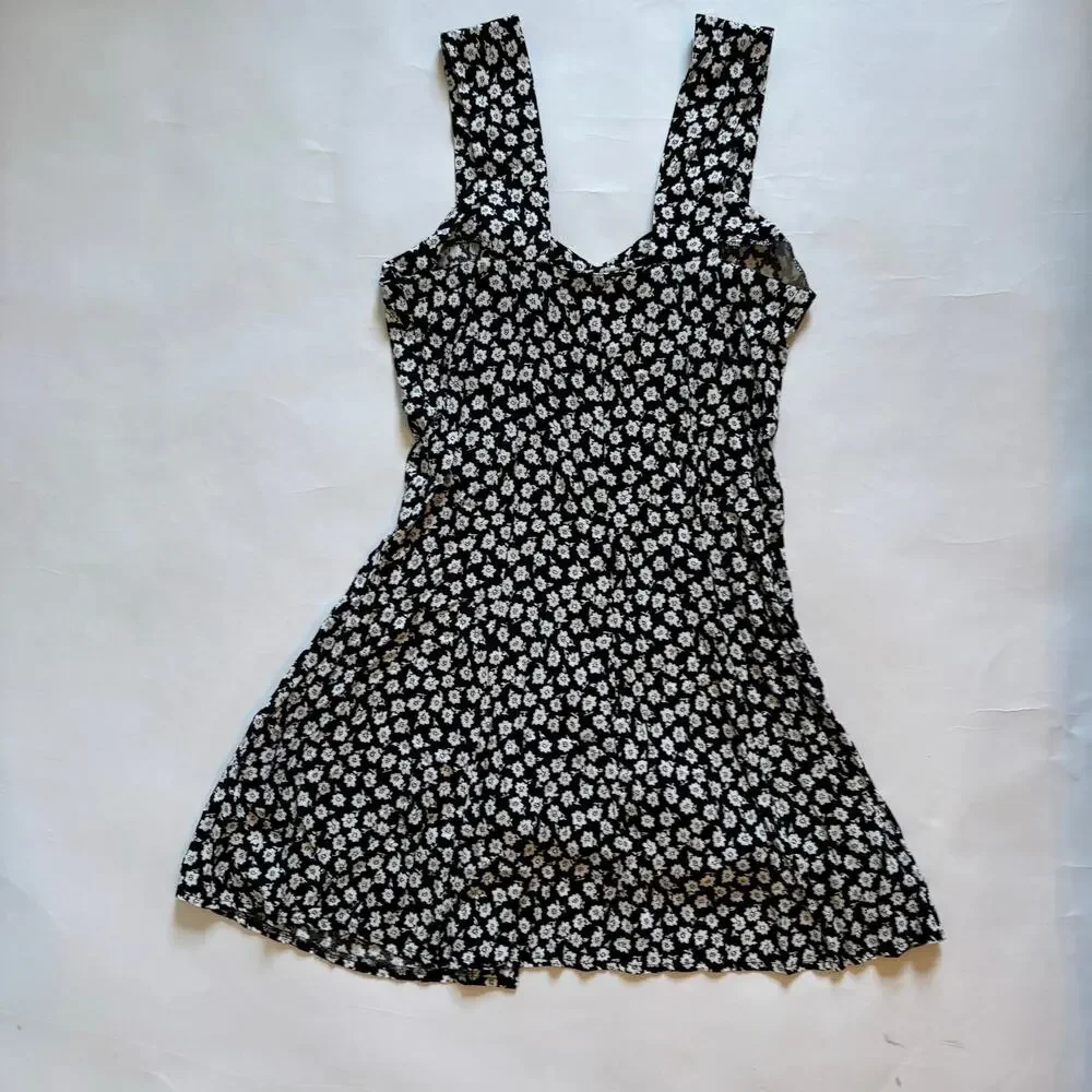 Vintage Moda Int'l 90s Skater Dress Sweetheart Cottage Fairy USA International